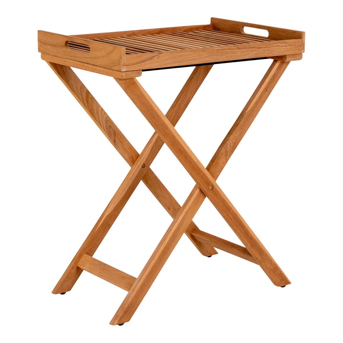 KLAPPTISCH Ronda Braun B: 60 cm - Braun, MODERN, Holz (40/60/70cm) - Gardenson