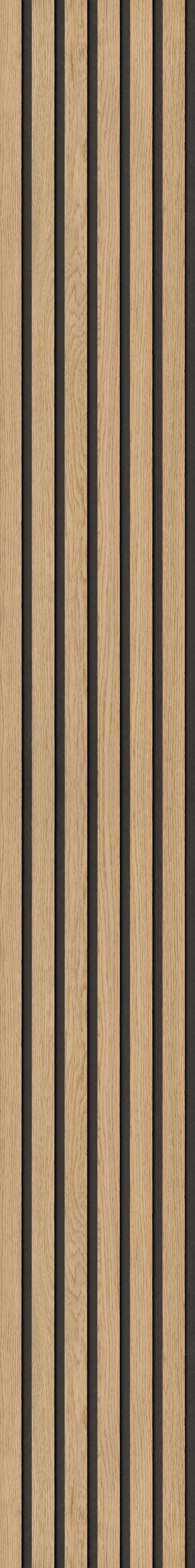 Akustikpaneel Eiche Hellbraun - Hellbraun, KONVENTIONELL, Holz/Holzwerkstoff (250/30/0.61cm) - Novel