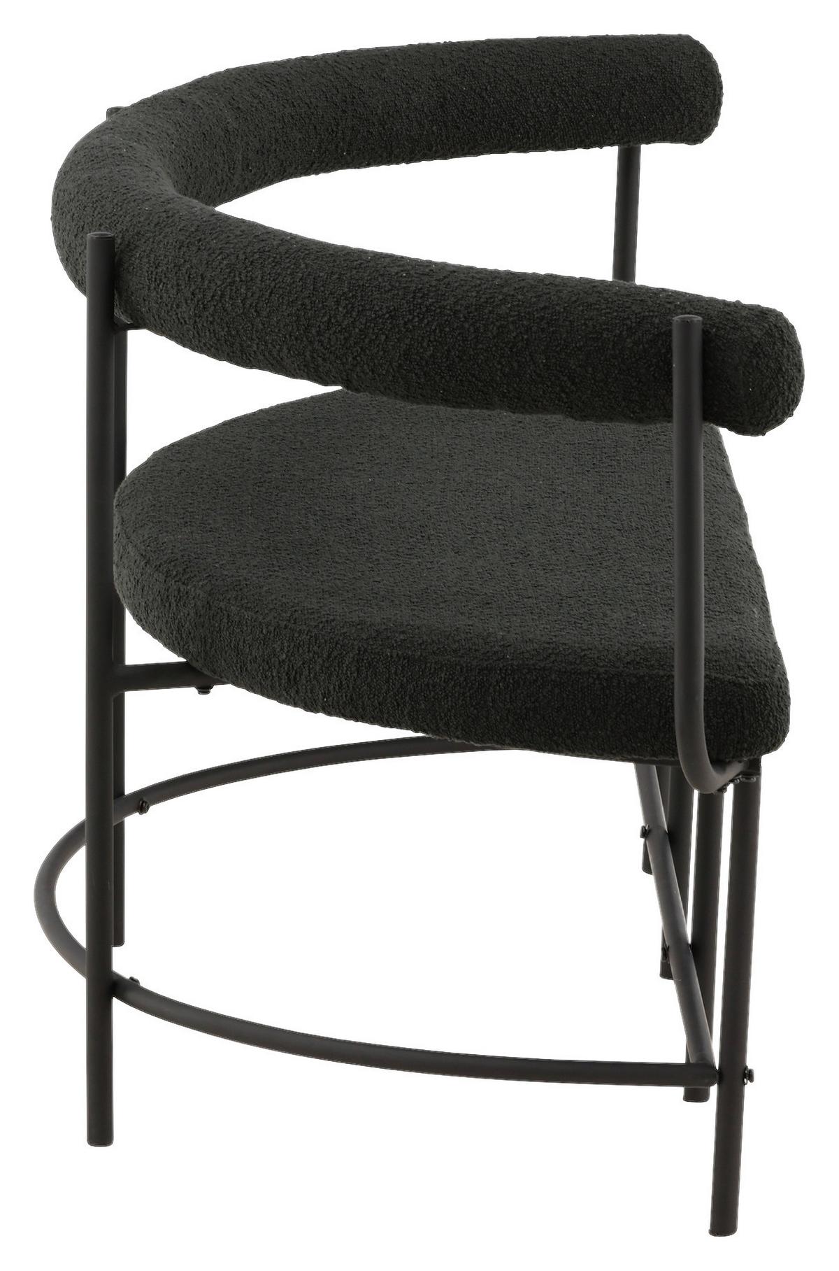 Sitzbank Stallhagen - Schwarz, Design, Textil/Metall (165/75/51cm) - Livetastic