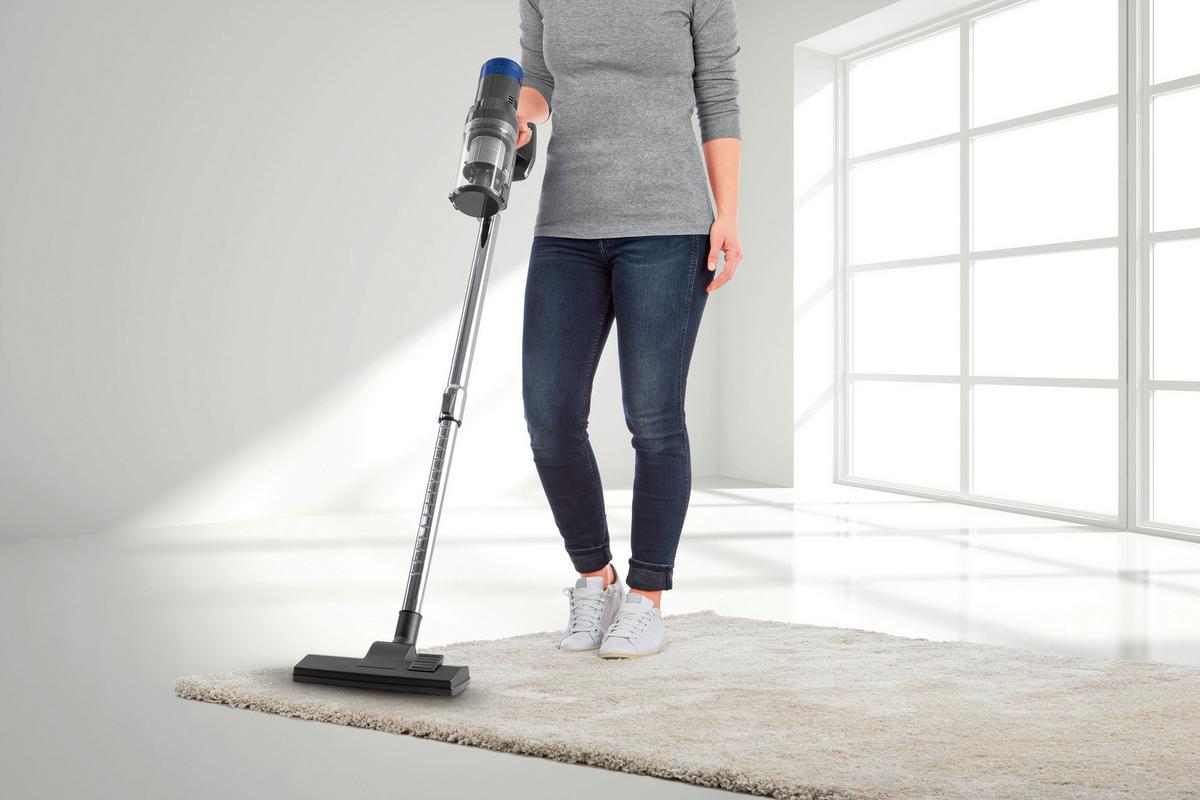 Zyklonstaubsauger Cleanmaxx - Blau/Anthrazit, MODERN, Kunststoff/Metall (26/22/110cm)