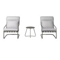 Balkonset Madrid - Grau, Basics, Textil/Metall - Beldano