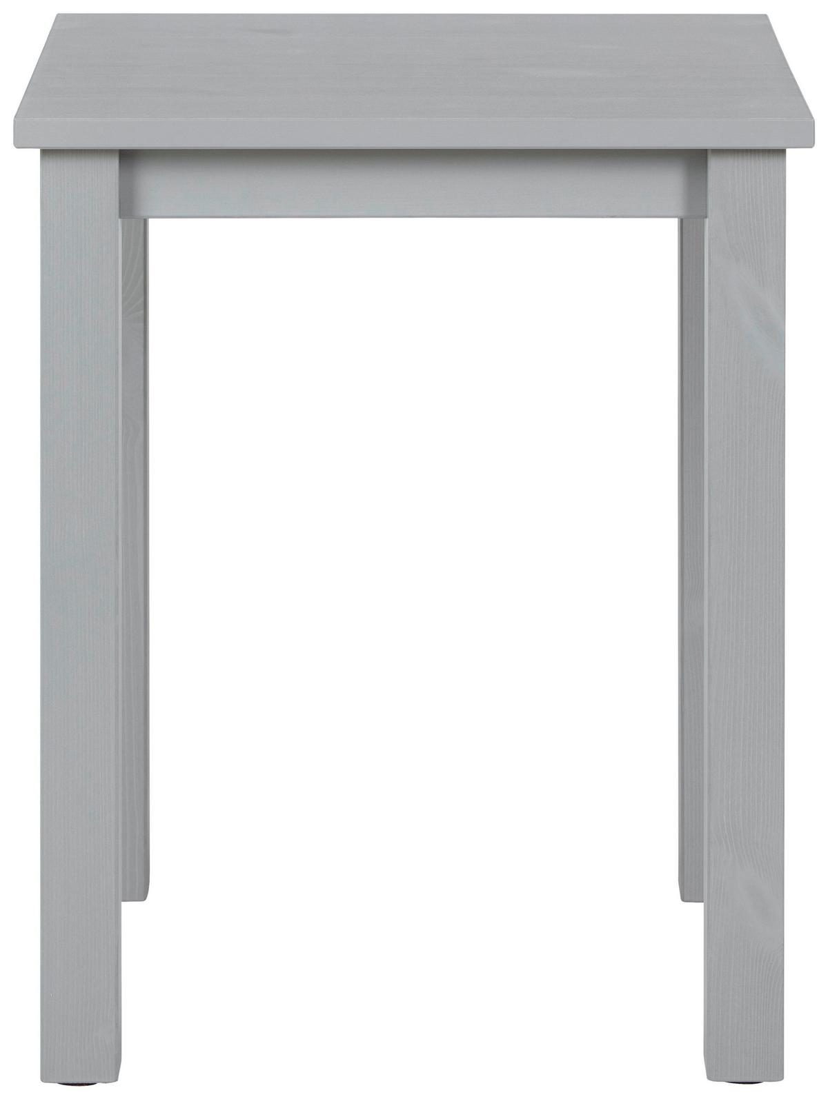 Beistelltisch Kiefer Massiv Stellan, Grau - Grau, Basics, Holz (45/45/55cm) - MID.YOU