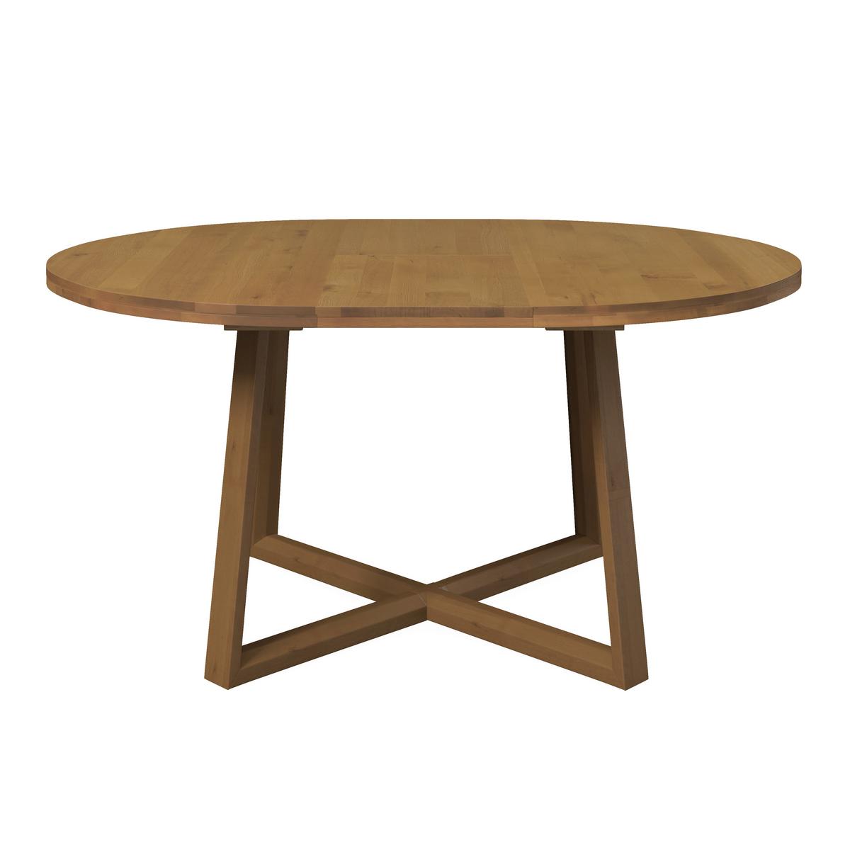 Výsuvný jídelní stůl Miley, š: 120-160 cm - barvy dubu, Moderní, dřevo (120-160/120/76cm) - Bessagi Home
