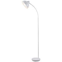 Stehleuchte Gut Weiß max. 25 Watt - bílá, Moderní, kov (55/24/155cm)