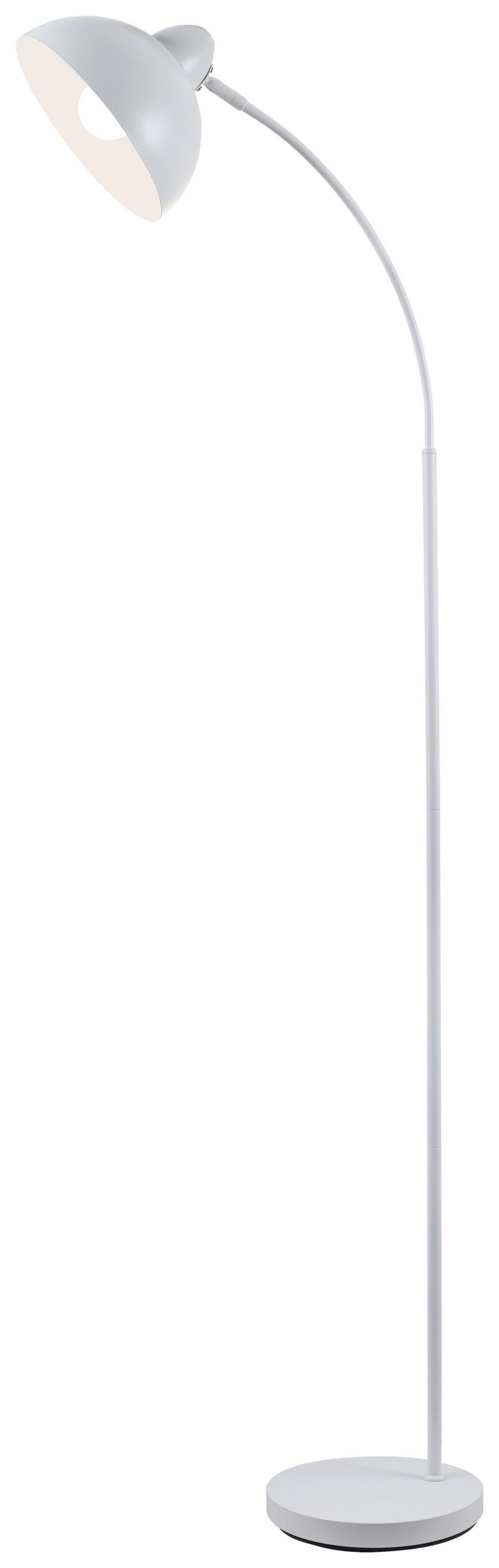 Stehleuchte Gut Weiß max. 25 Watt - bílá, Moderní, kov (55/24/155cm)