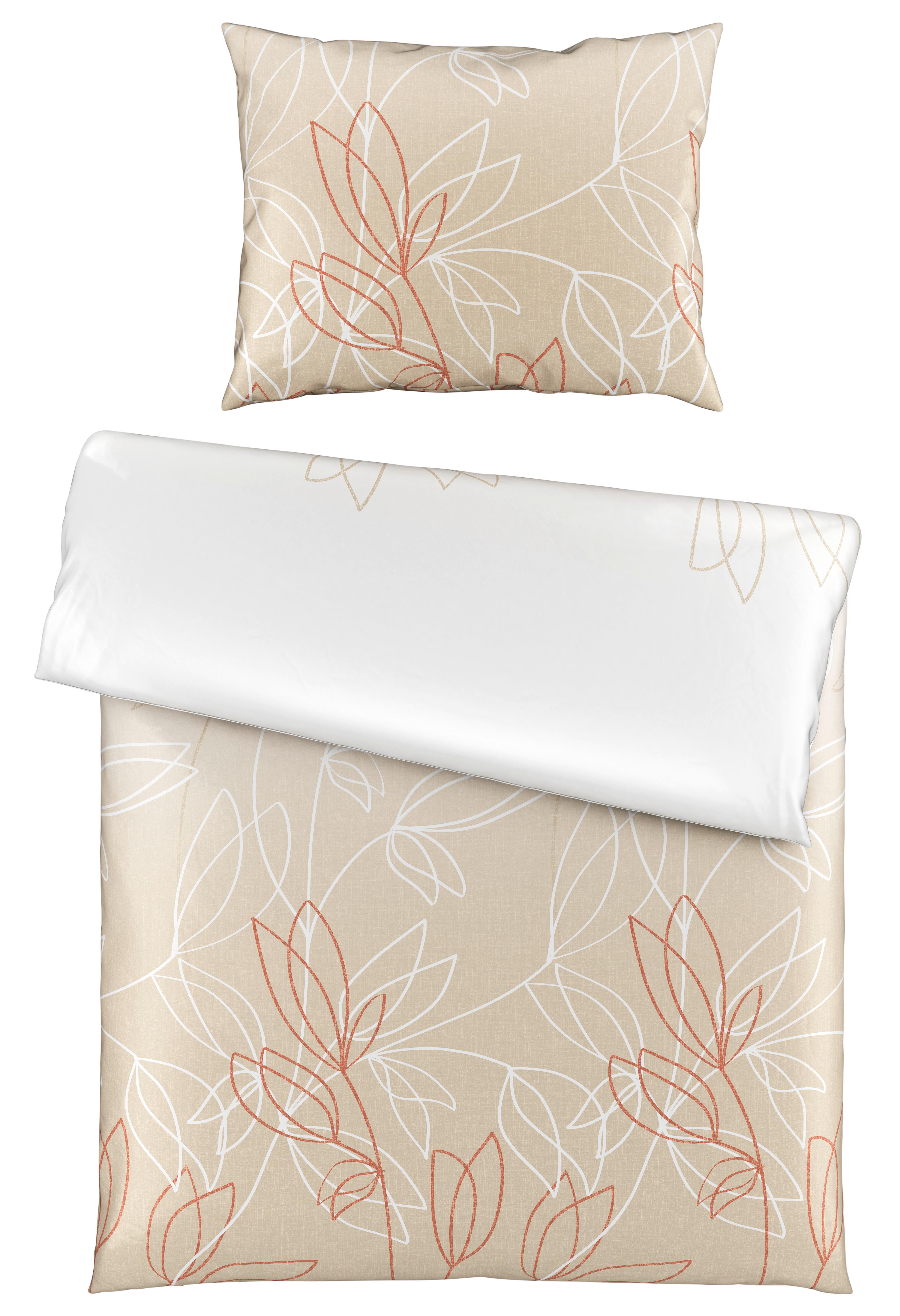 Povlečení Vera, 140/200cm, Béžová - béžová, Konvenční, textil (140/200cm) - Premium Living