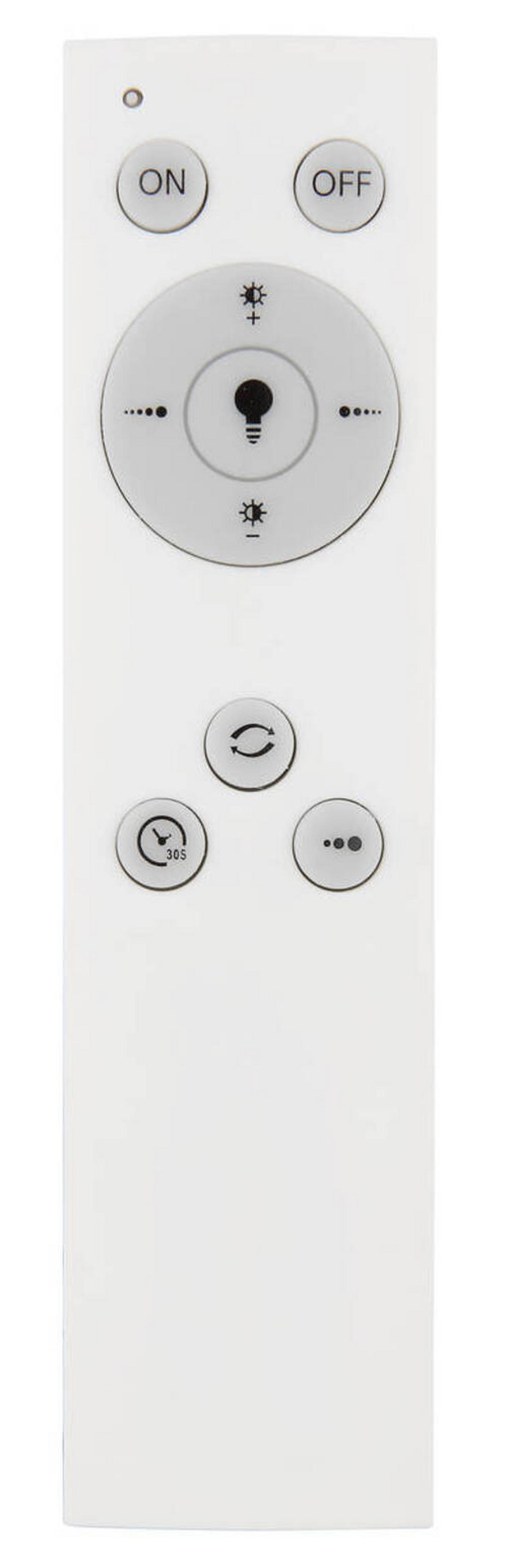 LED-Deckenleuchte 67283-40 - Dunkelbraun/Opal, Design, Holzwerkstoff/Kunststoff (40/40/6cm) - Globo