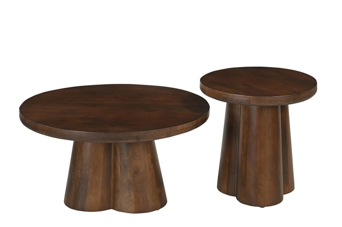 BEISTELLTISCH Mangoholz B: 50cm - Braun, Design, Holz (50/50/48cm) - MID.YOU