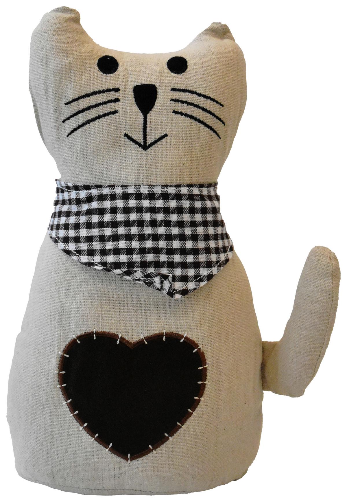 DVEŘNÍ ZARÁŽKA Kitty, 20/25cm - šedá/béžová, Konvenční, textil (20/25cm) - Modern Living