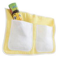 Vrecko na posteľ žlté/biele - žltá/biela, Konventionell, textil (56/32/2cm) - MID.YOU