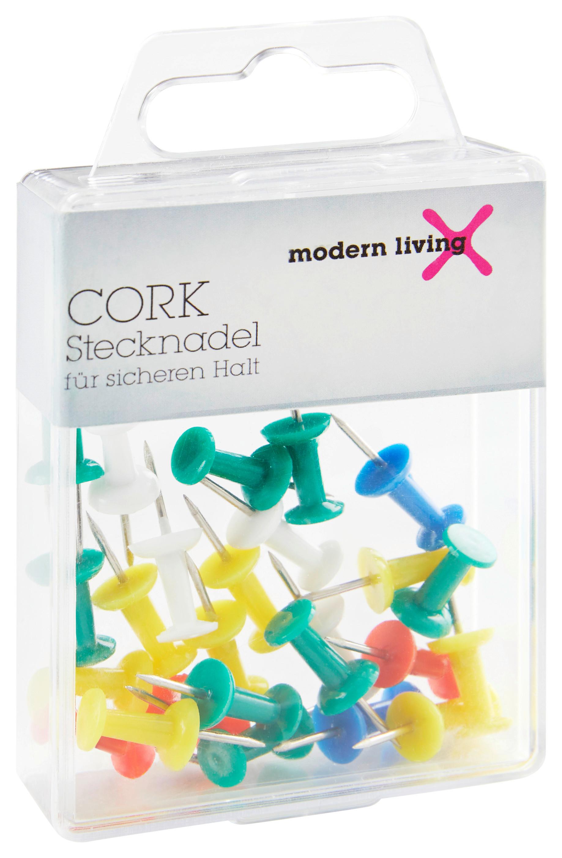 Špendlík Cork -Ext- - vícebarevná, kov/plast (2,2cm) - Modern Living