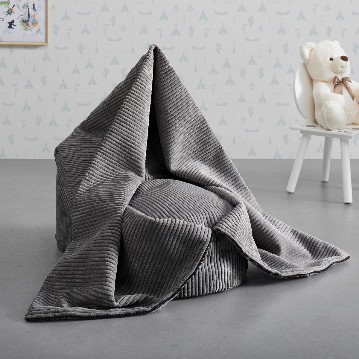 Sedací vak CAPRI tmavě šedá - tmavě šedá, Moderní, textil (45/50/80cm) - Bessagi Kids