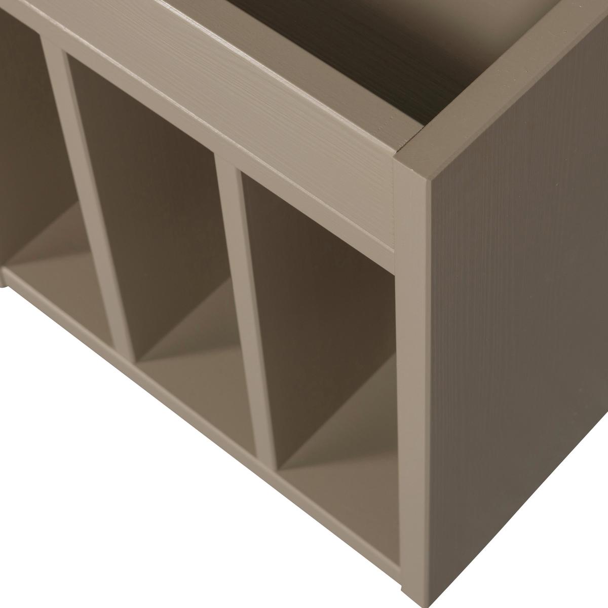 Schallplattenregal Turner Schlammfarben B: 44cm - Schlammfarben, Design, Holz (44/47/44cm) - Livetastic