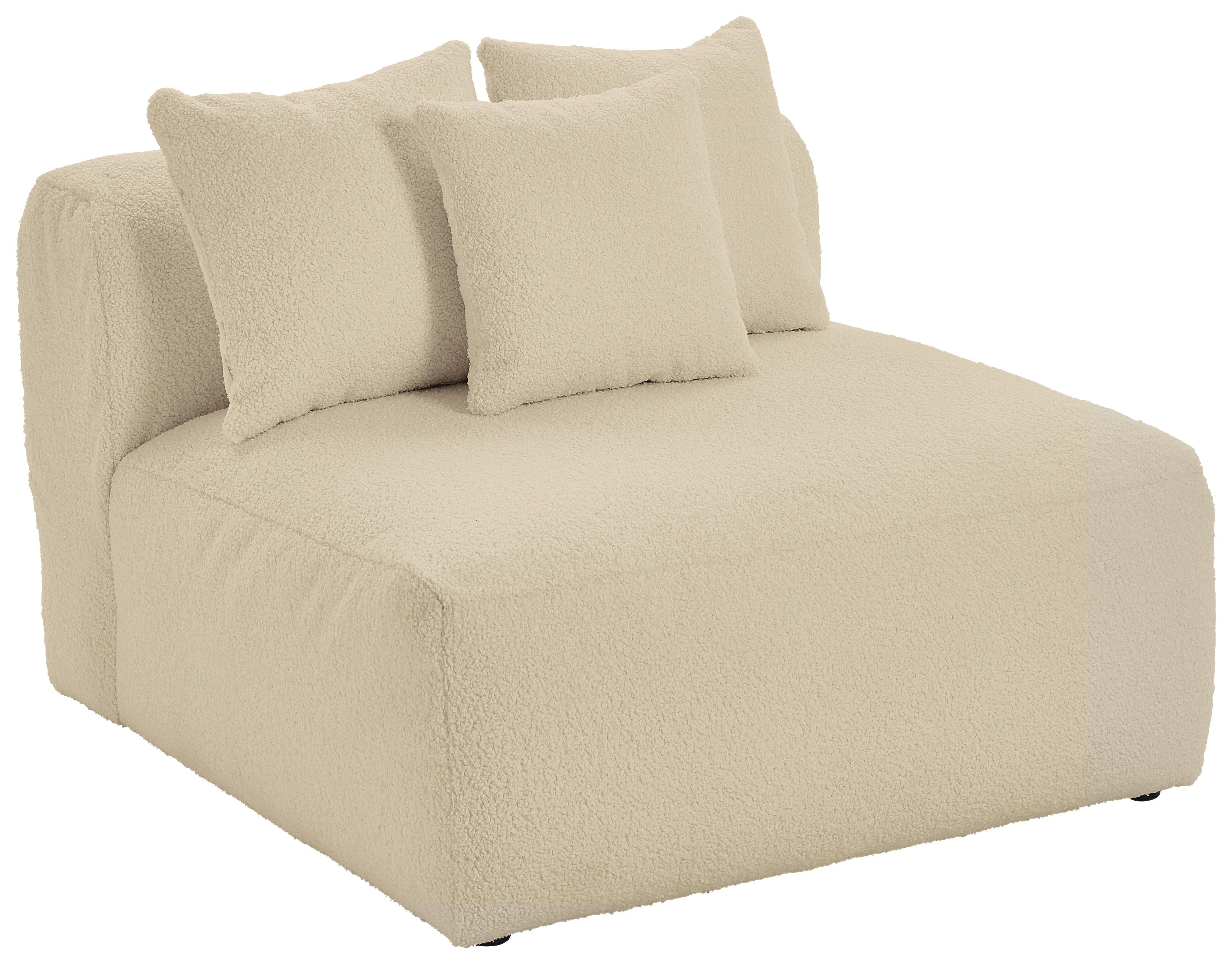 Modul Sofa Bloom 2er Sofa B: 100 cm Beige - Beige, Trend, Textil (100/70/122cm) - Livetastic