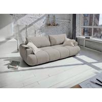 Schlafsofa Alessano Beige, B: 254cm - Champagner/Beige, MODERN, Holzwerkstoff/Kunststoff (254/69-93/116cm) - MID.YOU