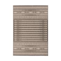 Flachwebteppich Splash 225 Braun/Creme, 80x150 cm - Creme/Braun, KONVENTIONELL, Textil (80/150cm)