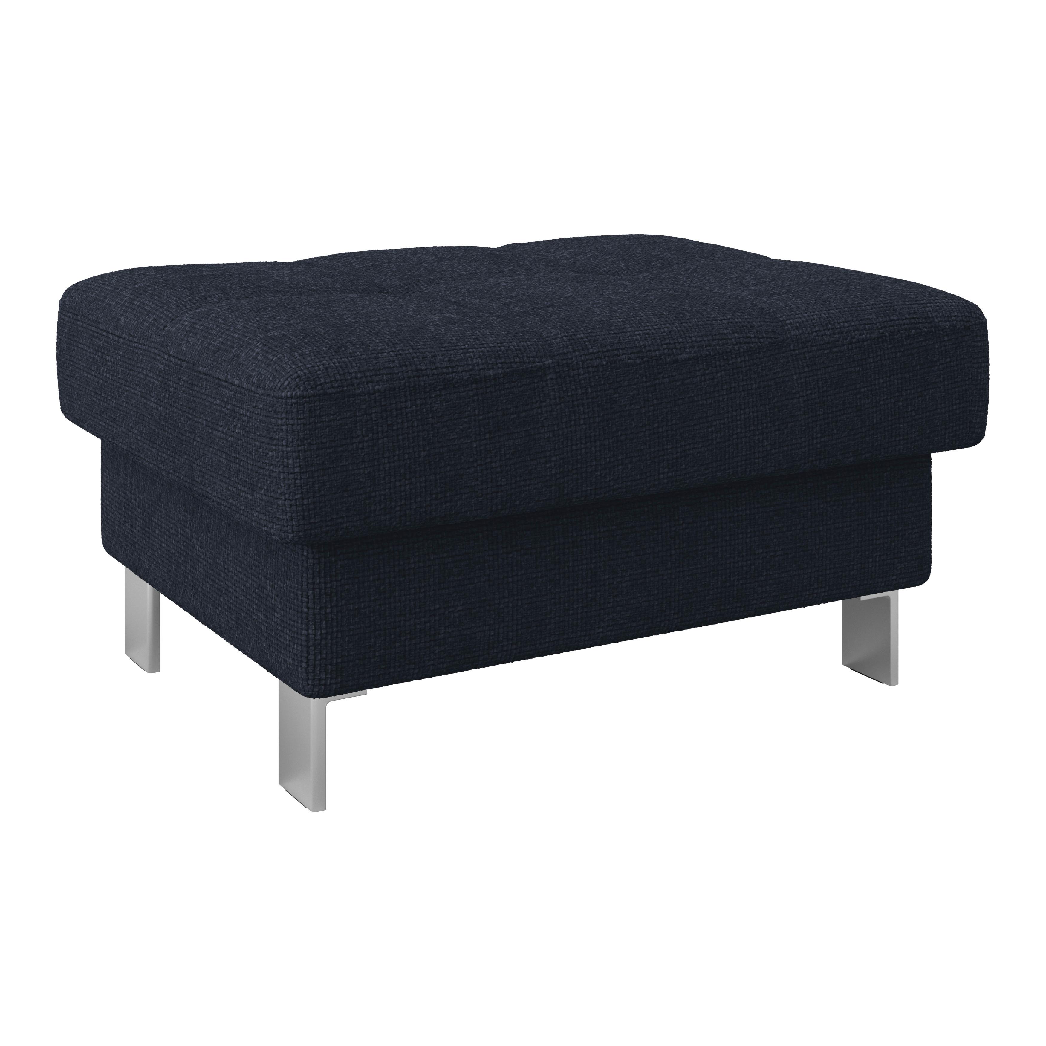 Hocker Savona - Dunkelblau, MODERN, Textil (90/44/73cm) - Ondega