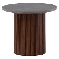 Beistelltisch Härön - Dunkelgrau/Dunkelbraun, Design, Holz/Holzwerkstoff (52/52/44cm) - Livetastic