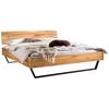Bett Fossoli Buchefarben 140x200 Cm - Anthrazit/Buchefarben, MODERN, Holz (140/200cm) - Hasena