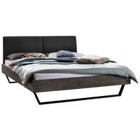 Bett Ezzino Grau/anthrazit B: 140x200 Cm - Anthrazit/Grau, MODERN, Holz/Textil (140/200cm) - Hasena