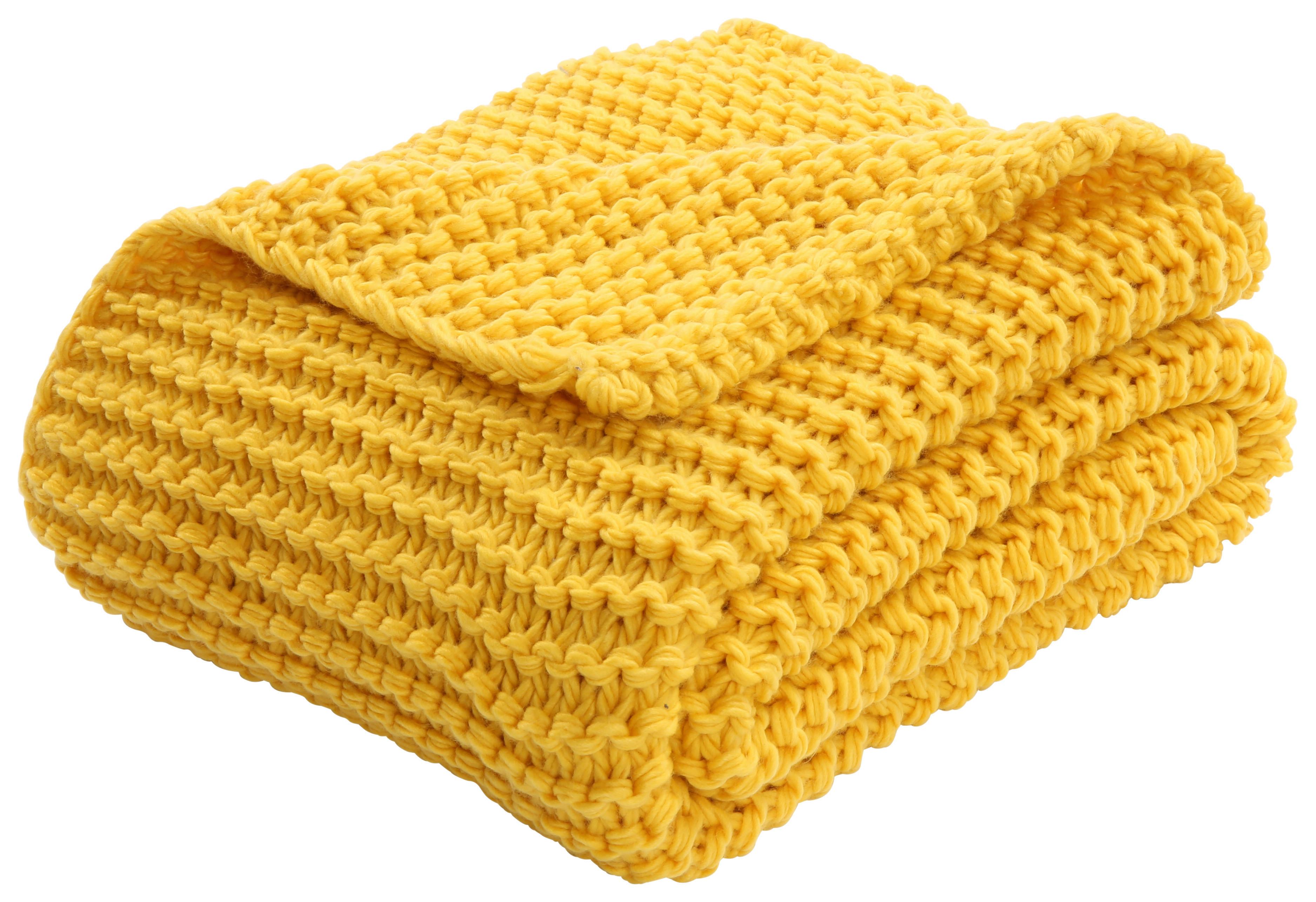 Mäkká Deka Emily, 110/160cm, Žltá - žltá, Romantický / Vidiecky, textil (110/160cm) - Premium Living