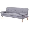 Schlafsofa Armano Grau B: 190 Cm - Naturfarben/Grau, Basics, Holz/Textil (190/83/87cm) - P & B