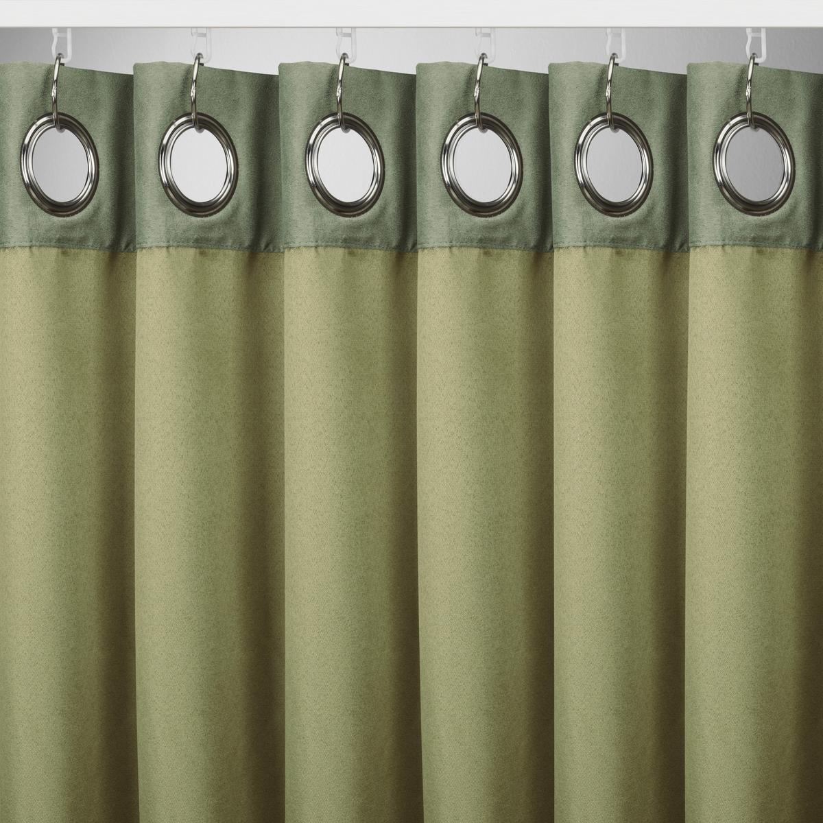 ZÁVĚS S OČKY Velours, 140/245cm, zelená - zelená, Konvenční, textil (140/245cm) - Mömax