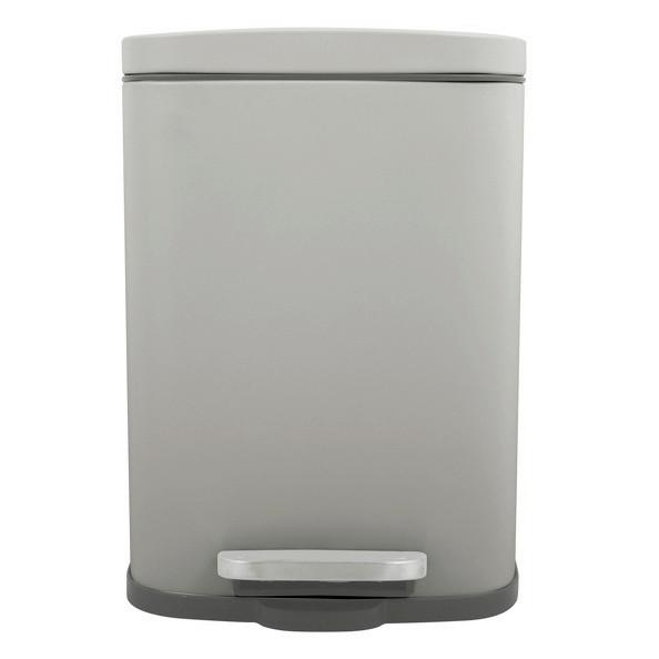 Treteimer Akira 12l Taupe Metall LxBxH: 28x19,3x37,9 - Taupe/Schwarz, Basics, Kunststoff/Metall (28/19,3/37,9cm) - Spirella