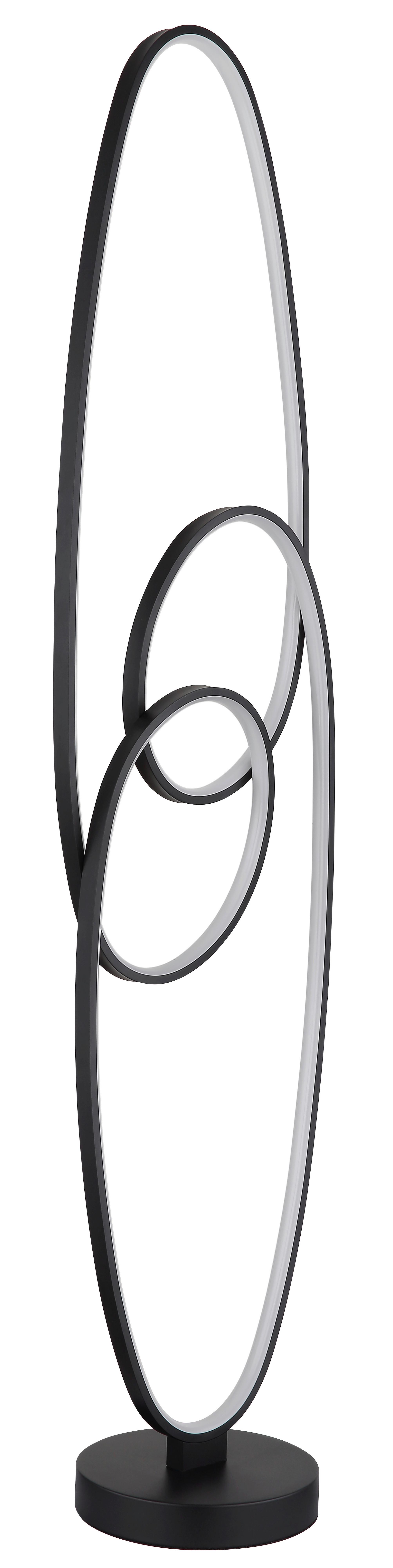 Led Állólámpa 67177-36s Spira - fekete/fehér, Design, műanyag/fém (29/20/122cm) - Globo