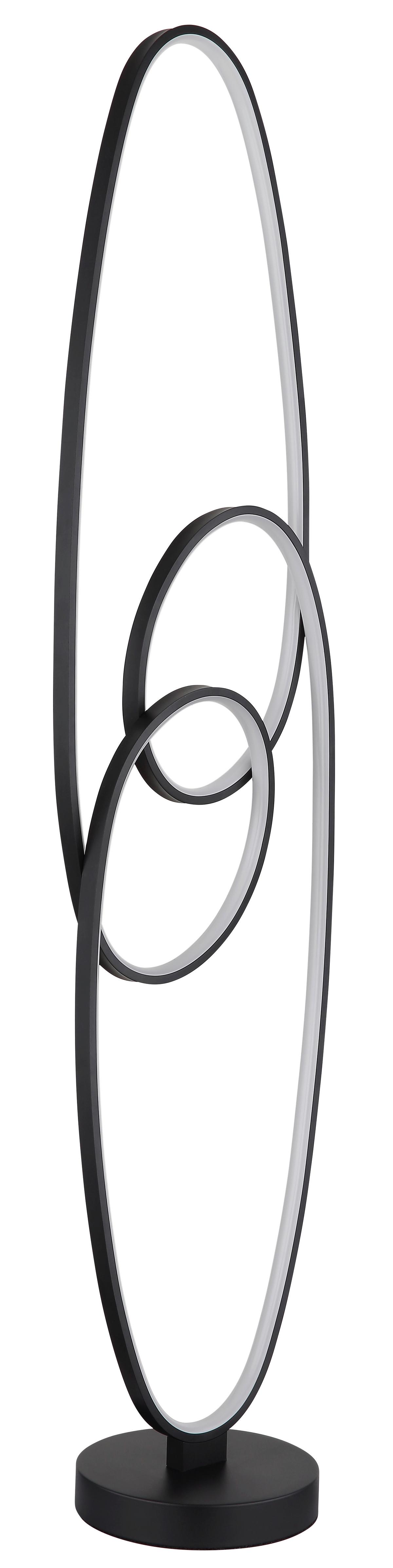 Led Állólámpa 67177-36s Spira - fekete/fehér, Design, műanyag/fém (29/20/122cm) - Globo