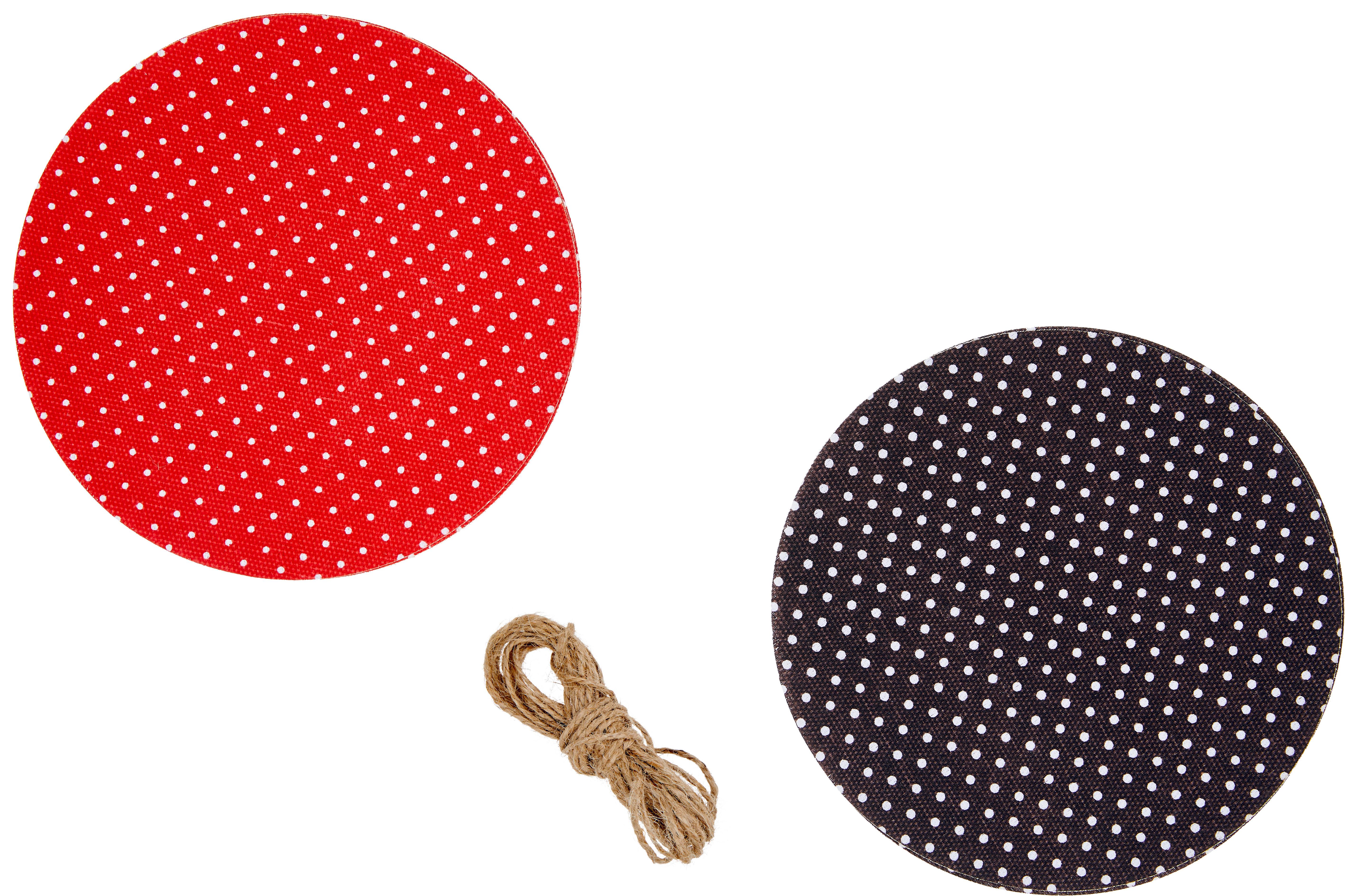 Dekostoff Niara 13-Tlg. Aus Textil, Rot/ Schwarz - Rot/Braun, ROMANTIK / LANDHAUS, Textil - James Wood