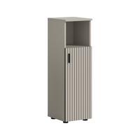 MIDISCHRANK Mone Kaschmir B: 30cm - Kaschmir/Schwarz, Trend, Holzwerkstoff (30/95/30cm) - MID.YOU