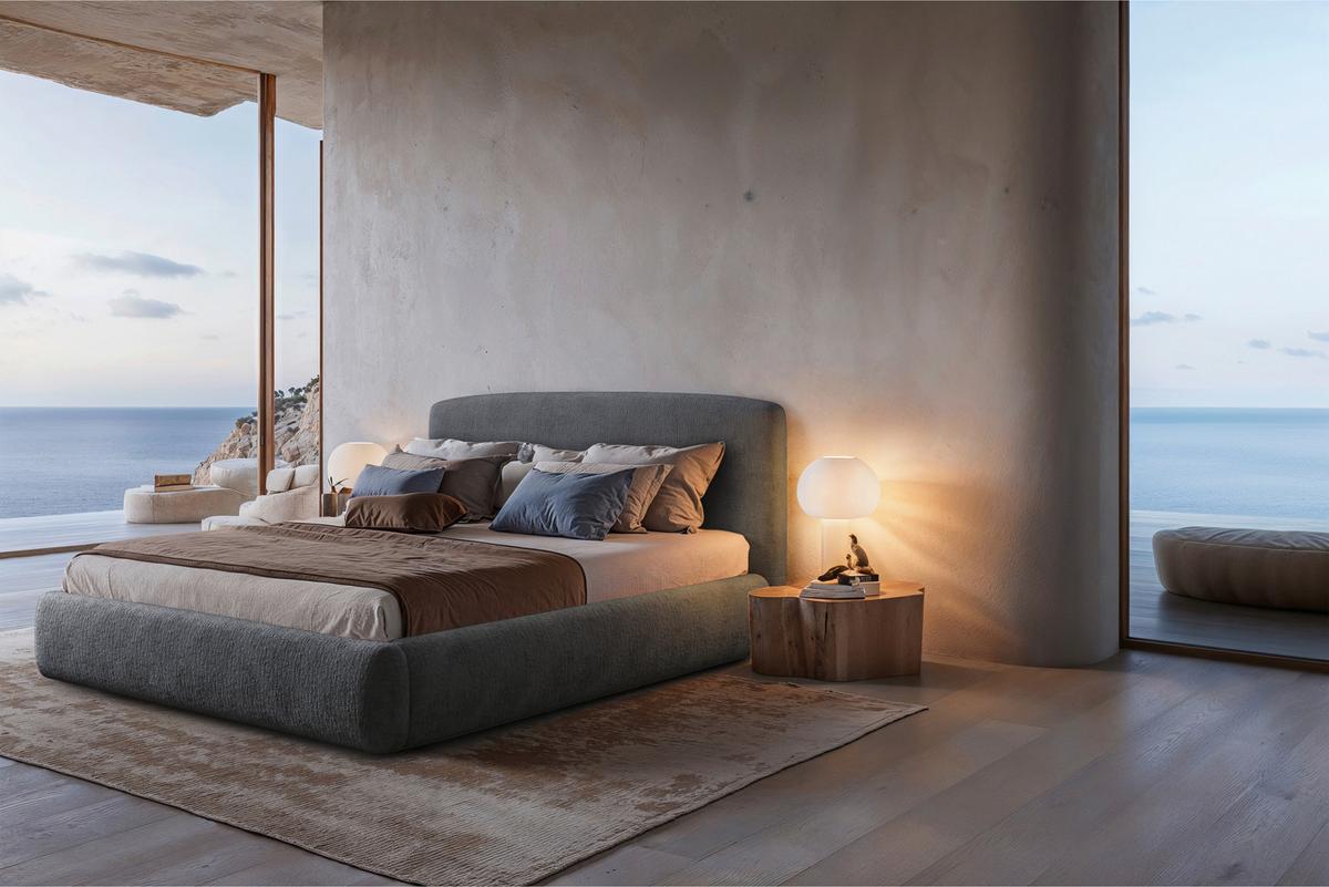 Polsterbett Diun 140x200 cm Graphitfar. - Graphitfarben, MODERN, Holz/Holzwerkstoff (140/200cm) - MID.YOU