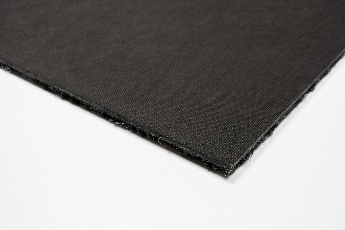 Teppichfliese Anthrazit Solid Vel 50x50 cm Florhöhe 4 mm - Anthrazit, Basics, Textil (50/50cm)