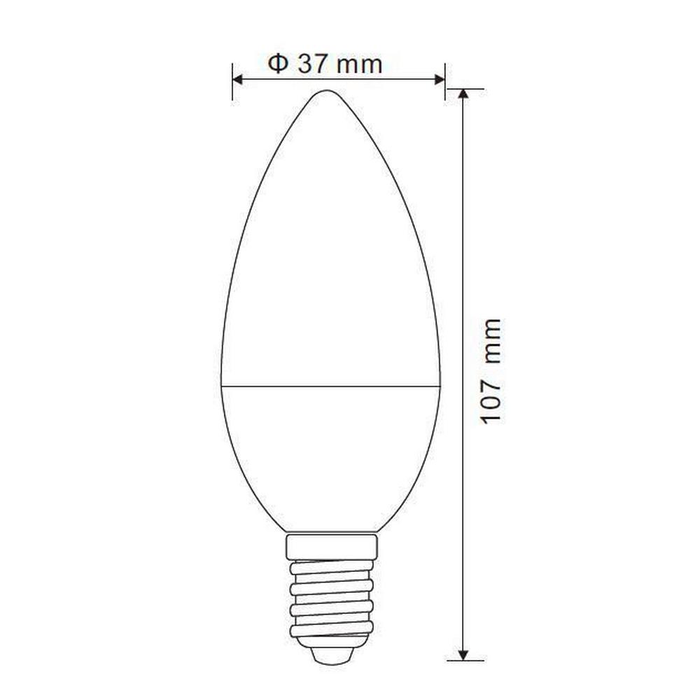 Produktové foto LED žárovka E14, 5w, 230v