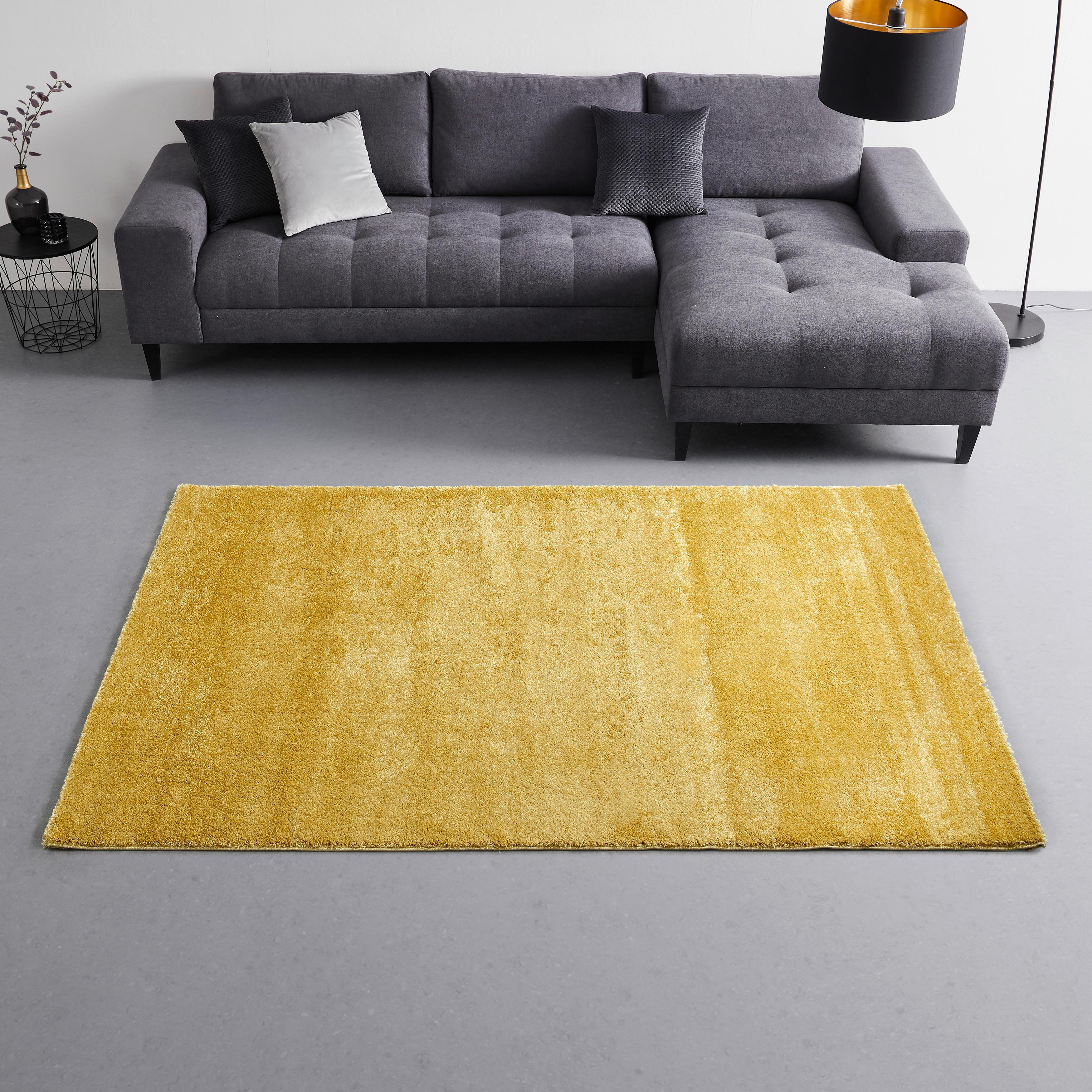 Tkaný Koberec Rubin 1 Neu, Š/d: 80/150cm - žltá, Moderný, textil (80/150cm) - Modern Living