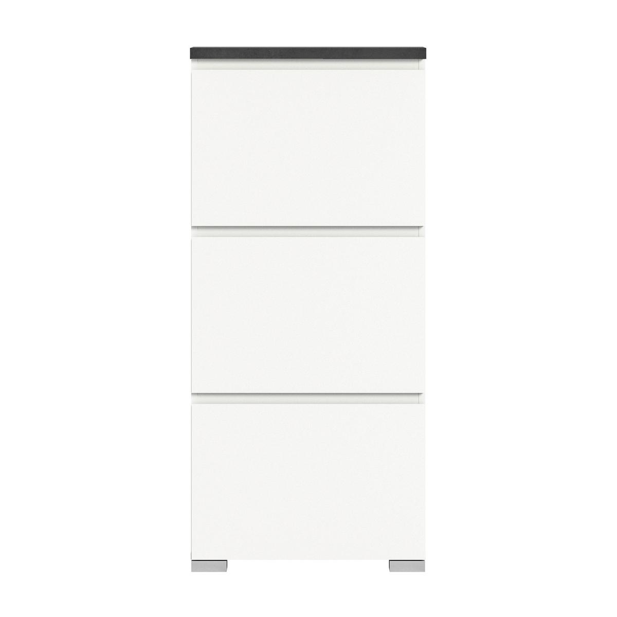 Schuhkipper Shoelove Weiß, Grau B: 60cm - Silberfarben/Weiß, MODERN (60/133/18cm)