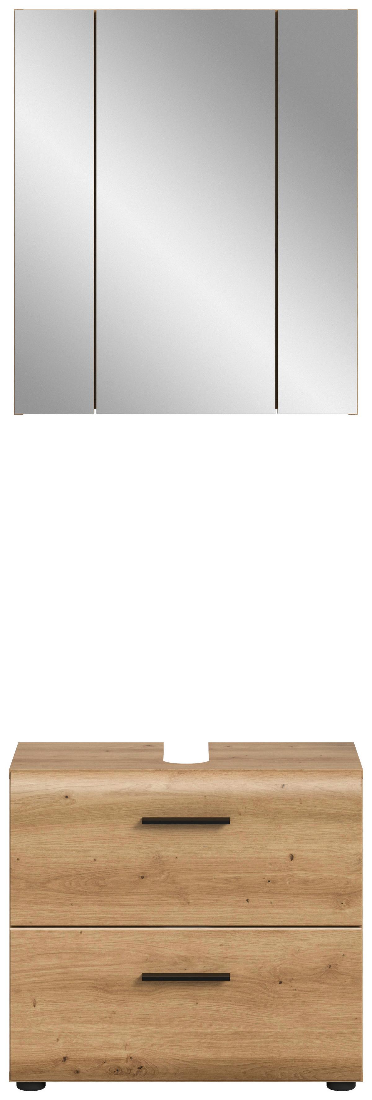 Badezimmer Ice Eiche Artisan Dekor B: 60cm - Eiche Artisan, Basics, Holzwerkstoff (60cm) - MID.YOU