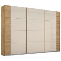 Schwebetürenschrank Artemis B: 271 Cm Champagner/eiche - Champagner/Eiche Artisan, MODERN, Glas/Holzwerkstoff (271/210/62cm) - Rauch Möbel