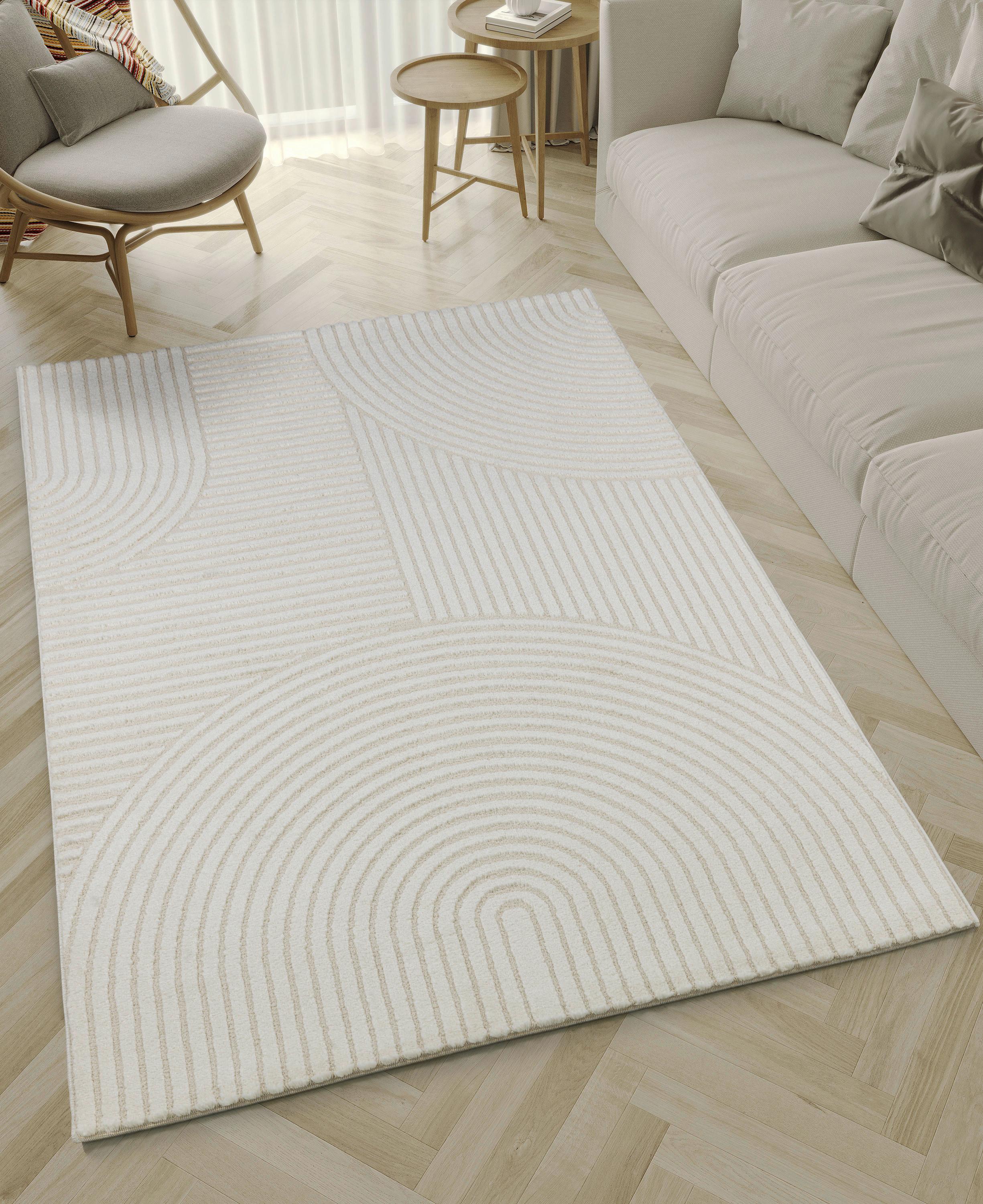 Webteppich Elio - Beige/Creme, KONVENTIONELL, Textil (200/290cm)