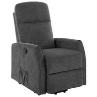 Fernsehsessel Athen Dunkelgrau, B: 67,5 cm - Dunkelgrau, MODERN, Holz/Textil (67.5/107/88.5cm)