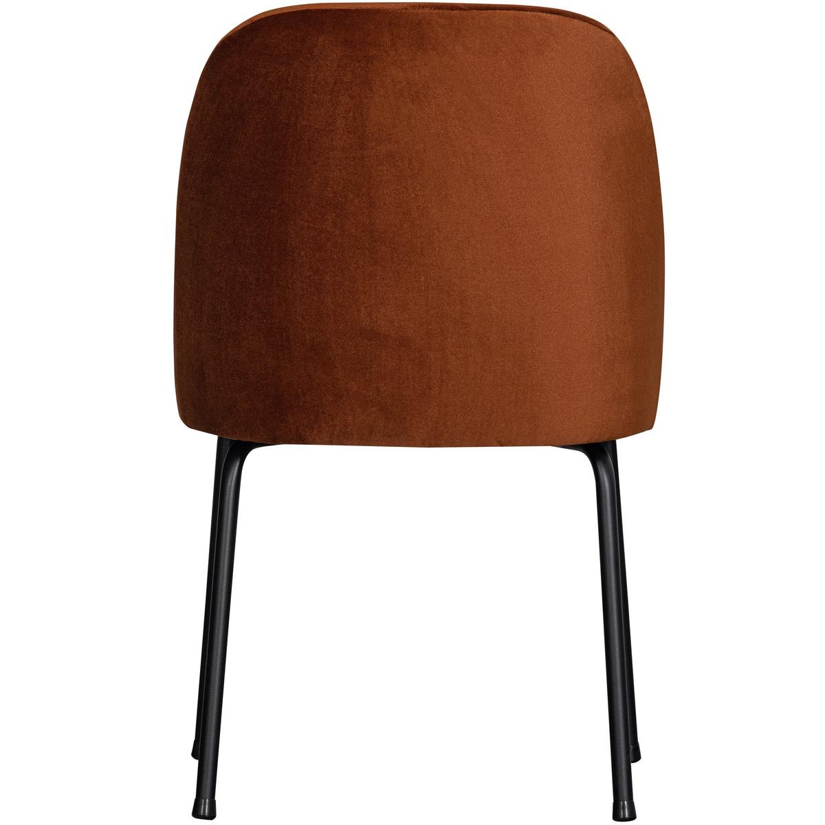 Stuhl-Set Vogue Rostfarben B: 50cm - Rostfarben/Schwarz, MODERN, Textil/Metall (50/83/57cm) - Livetastic