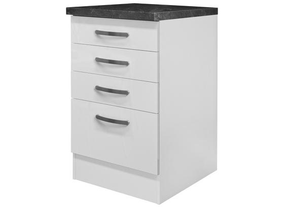 Spodní Skříňka Se Zásuvkami Alba Ussa 50 - bílá, Moderní, kompozitní dřevo (50/86/60cm) Spodní Skříňka Se Zásuvkami Alba Ussa 50 - bílá, Moderní, kompozitní dřevo (50/86/60cm)