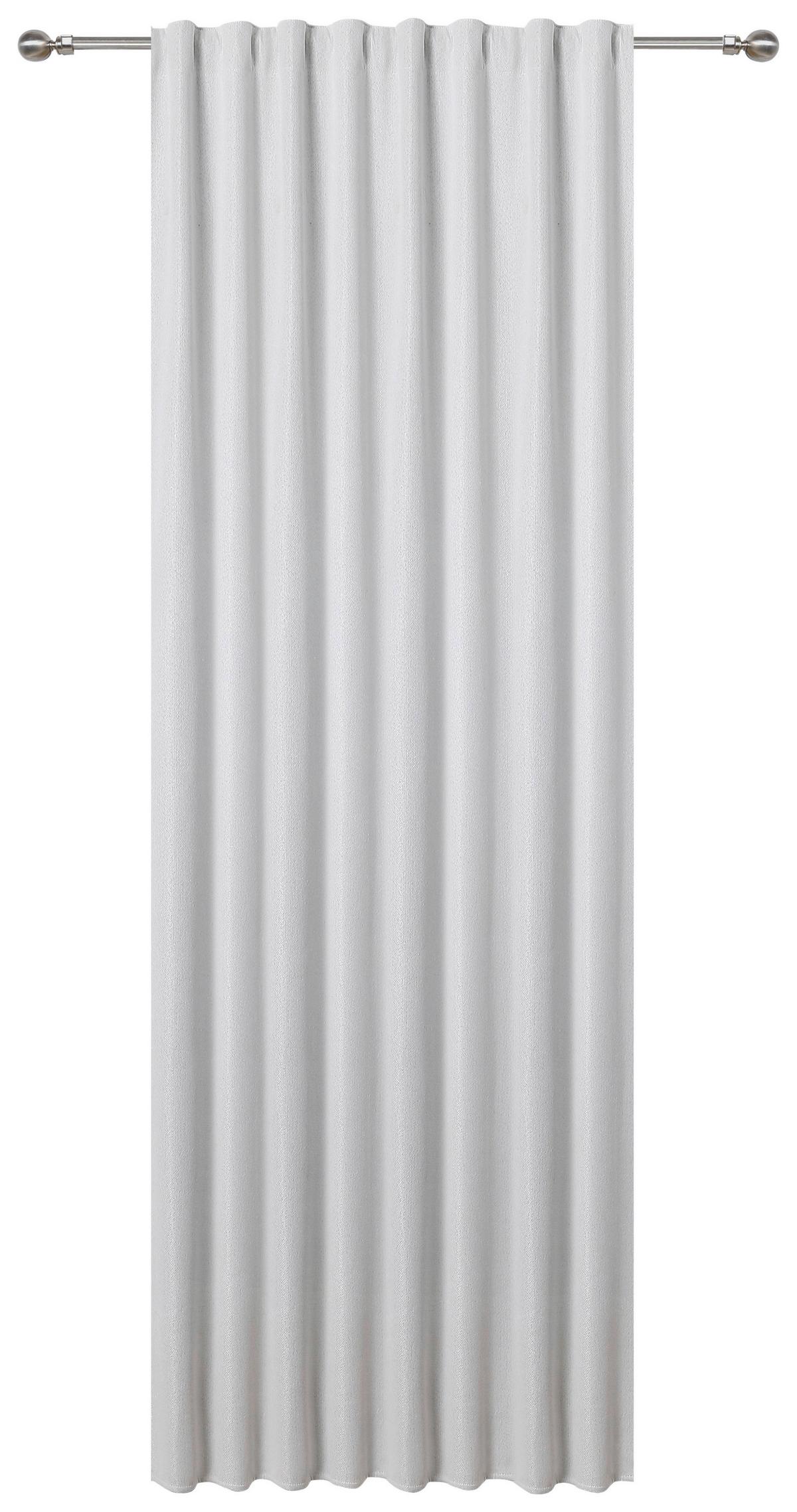 Verdunkelungsvorhang Cäcilia - Weiß, ROMANTIK / LANDHAUS, Textil (140/245cm) - James Wood