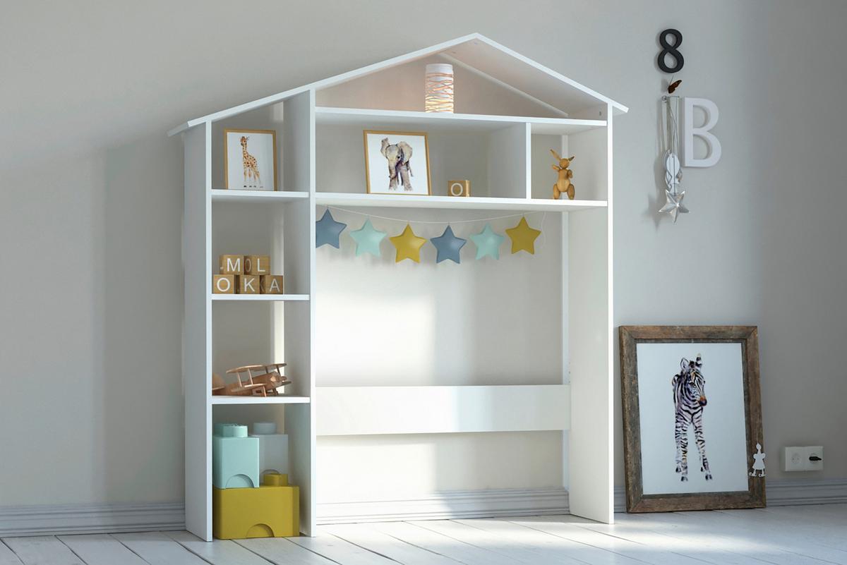ÜBERBAUREGAL Weiß B: 148cm - Weiß, Design, Holz/Holzwerkstoff (148/155/31cm) - Livetastic