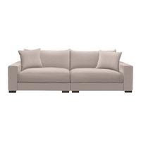 Mega pohovka PEDRO 1200, růžový manšestr - růžová, Moderní, kov/dřevo (261/83/124cm) - Mömax