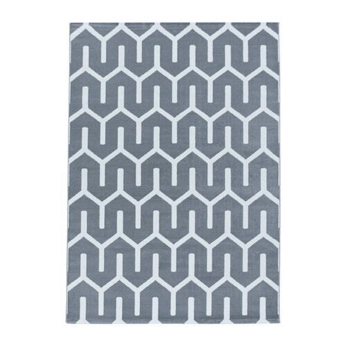 Webteppich Grau Costa 240x340 Cm - Grau, Design, Textil (240/340cm)