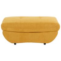 Hocker Park Mit Stauraum Webstoff Currygelb H: 43 Cm - Currygelb/Schwarz, MODERN, Textil (107/75cm) - Luca Bessoni