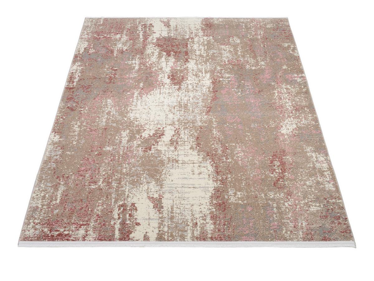 Webteppich Creme/Rosa Limoges 80x150 cm - Creme/Rosa, Design, Textil (80/150cm) - Novel