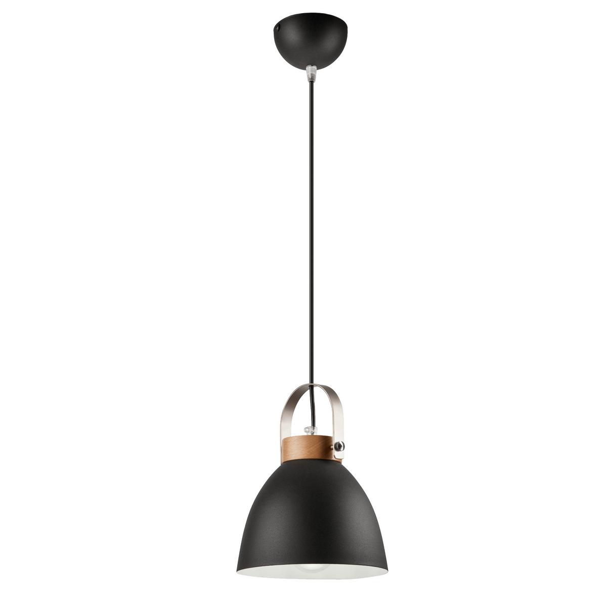 Pendelleuchte 31767 Danielle - Graphitfarben, KONVENTIONELL, Holz/Metall (18/18/81cm)